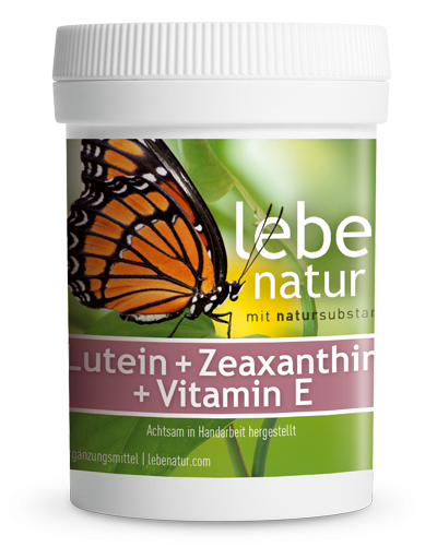 lebe natur® Lutein + Zeaxanthin + Vitamin E 90er
