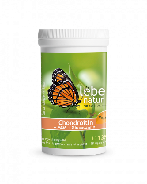 lebe natur® Chondroitin + MSM + Glucosamin 180er