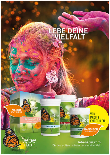 lebe natur® Plakat A2 Hochformat - LEBE DEINE VIELFALT