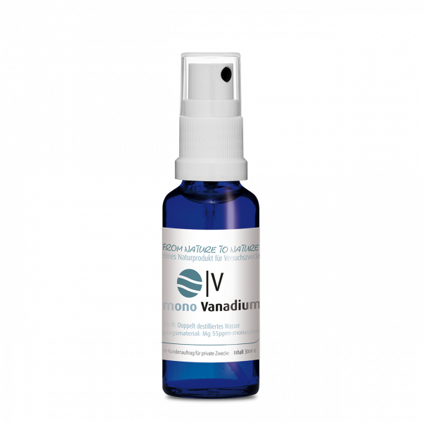 Monoatomares Vanadium 30ml (V) Flasche