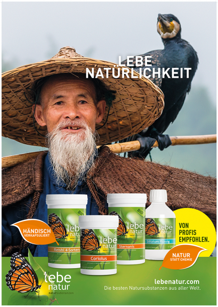 lebe natur® Plakat A2 Hochformat - LEBE NATÜRLICHKEIT