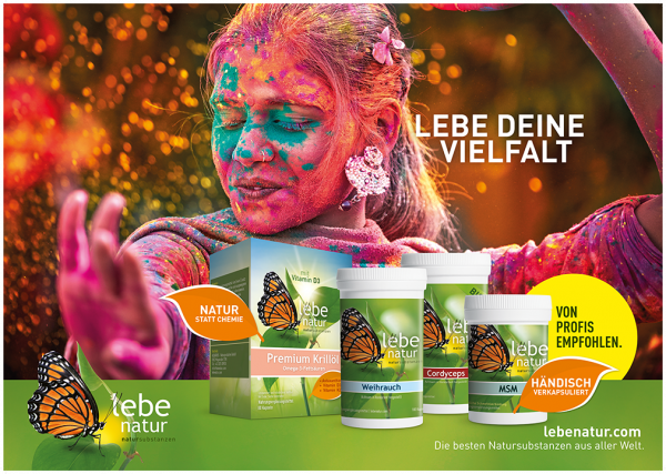lebe natur® Plakat A3 Querformat - LEBE DEINE VIELFALT