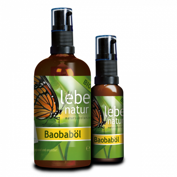 lebe natur® Baobaböl BIO Package 100 ml + 30 ml Flasche
