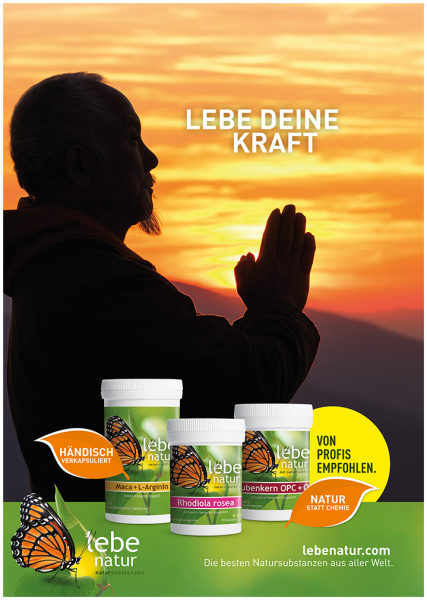 lebe natur® Plakat A3 Hochformat - LEBE DEINE KRAFT