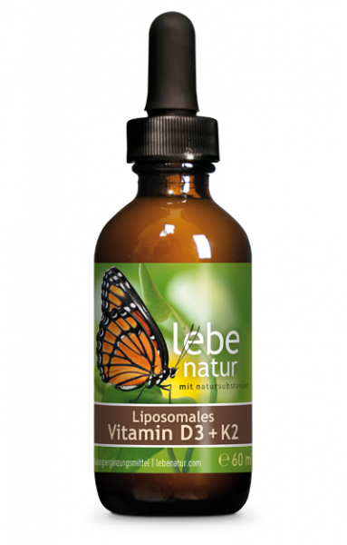 lebe natur® Vitamin D3 + K2 Liposomal 60 ml