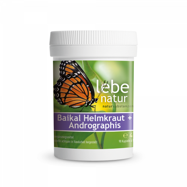 lebe natur® Baikal Helmkraut + Andrographis 90er
