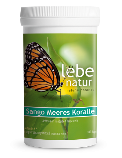 lebe natur® Sango Meeres Koralle mit Vitamin K2 180er