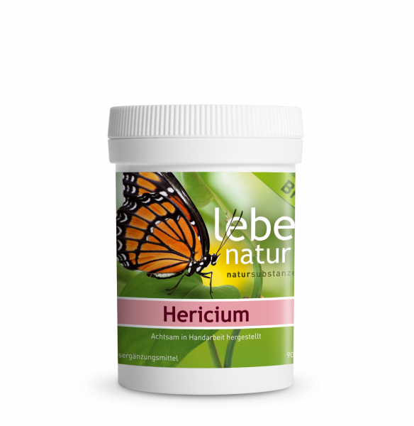 lebe natur® Hericium erinaceus, Pilz 90er BIO Dose