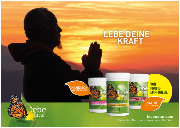 lebe natur® Plakat A3 Querformat - LEBE DEINE KRAFT